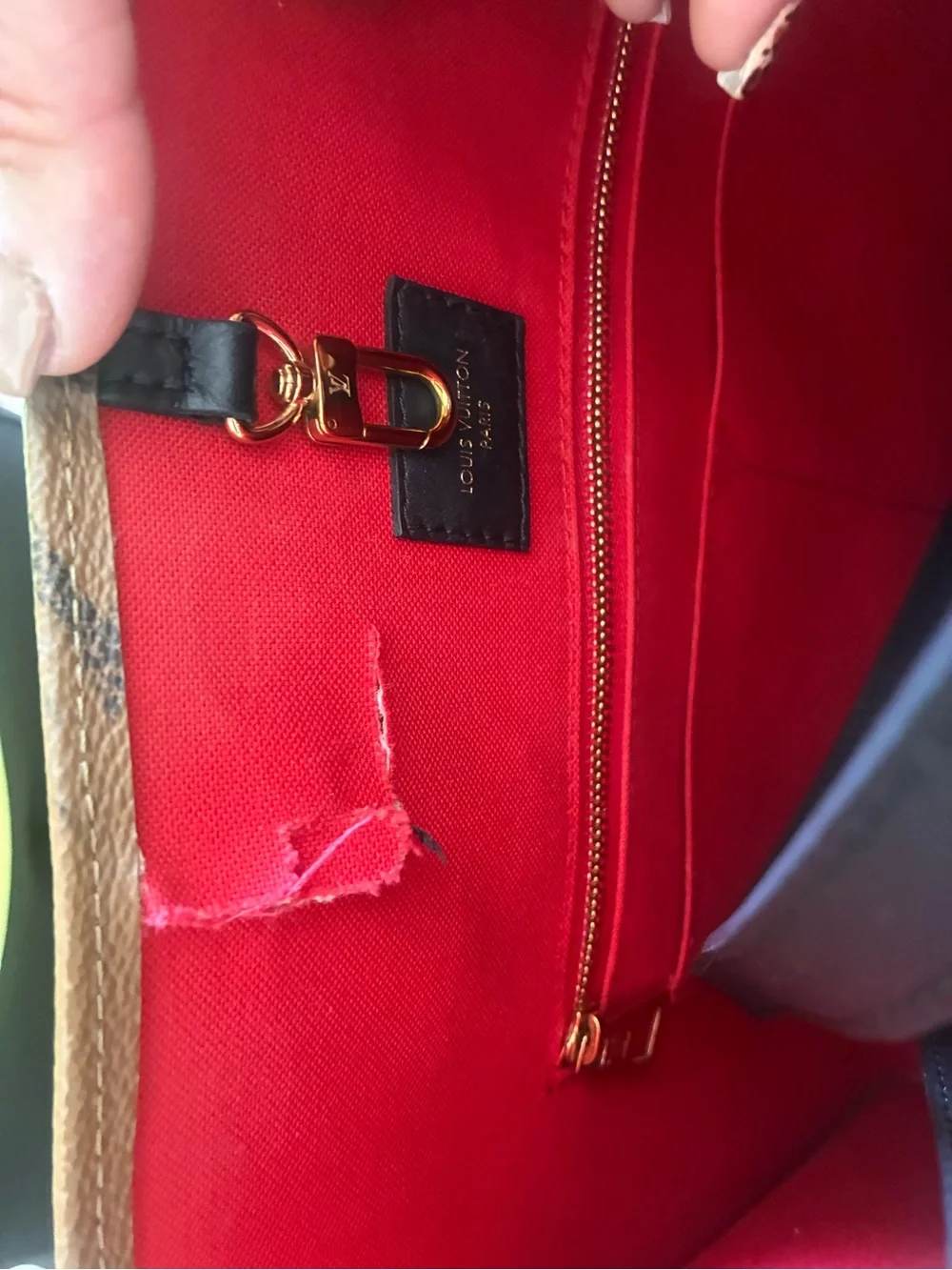 Louis Vuitton Monogram Giant Pattern Tote in Brown